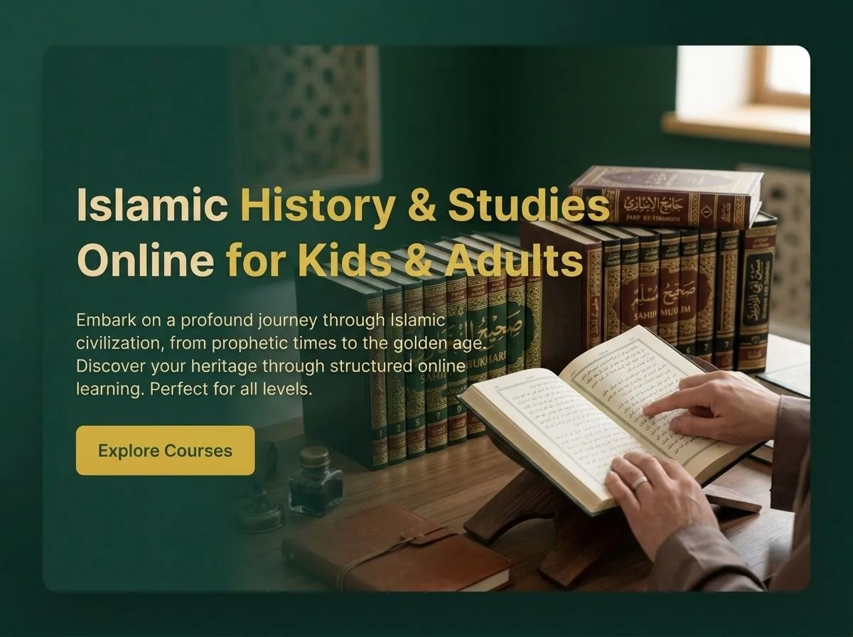Student engaged in Islamic Studies class online