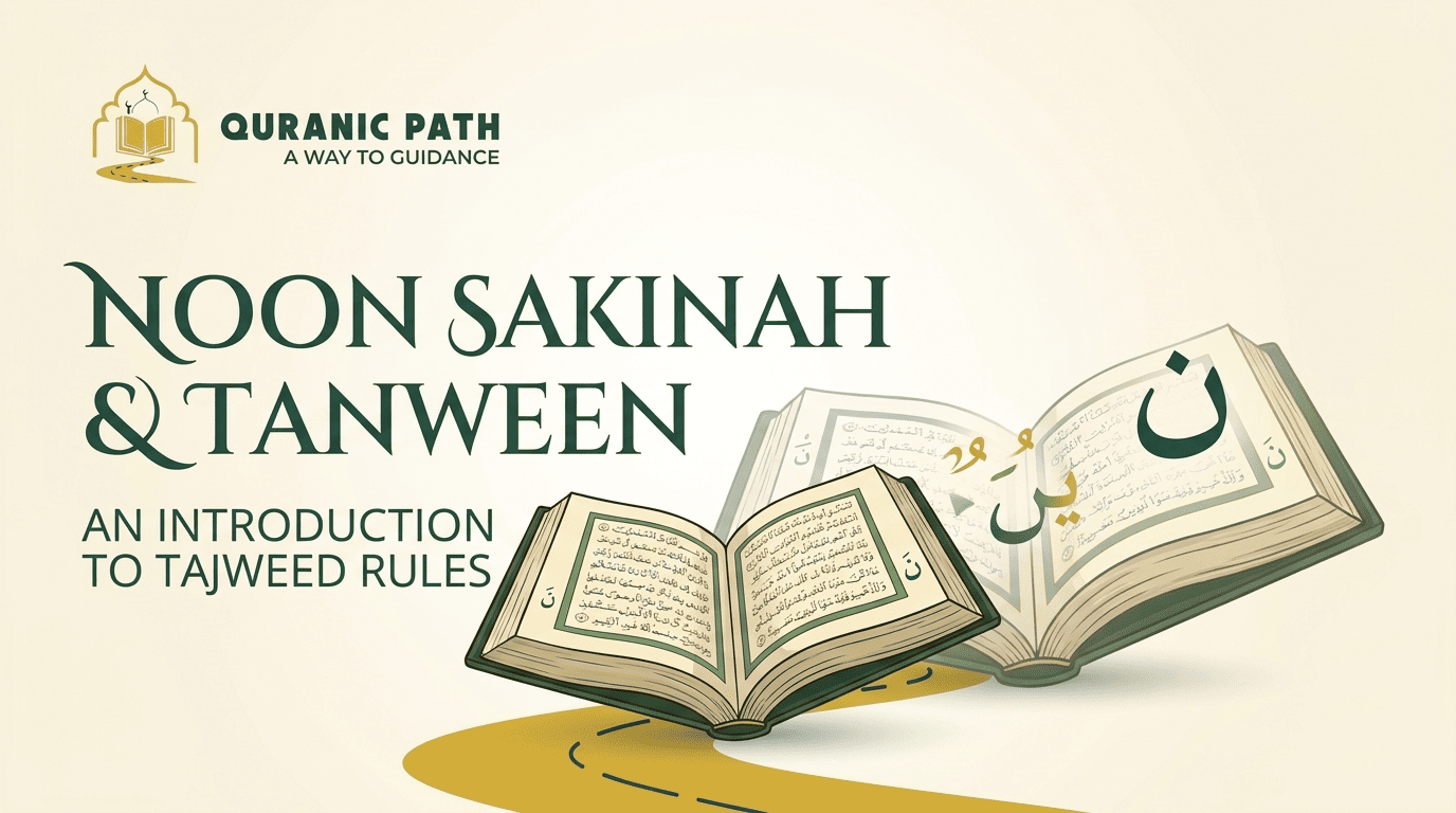 Arabic letters Noon Sakinah and Tanween Tajweed rules — Quranic Path