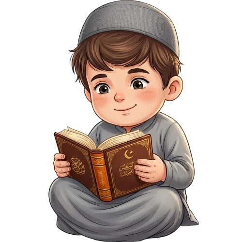 Muslim student learning the Holy Quran online with a certified teacher