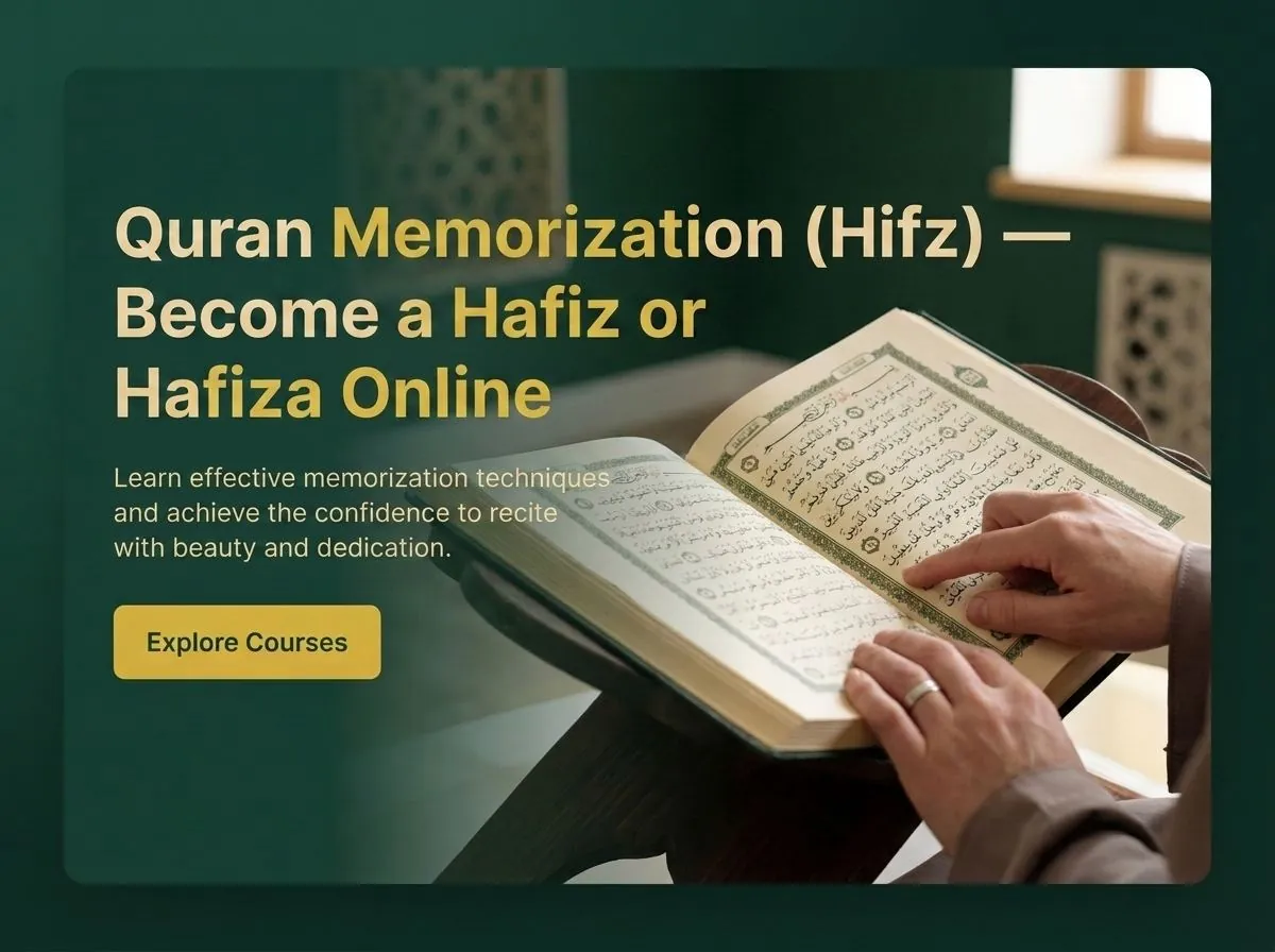 Student memorizing Quran with a certified Hafiz teacher online