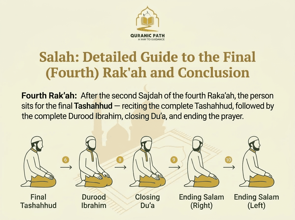 Fourth Rak'ah of a four-Rak'ah prayer